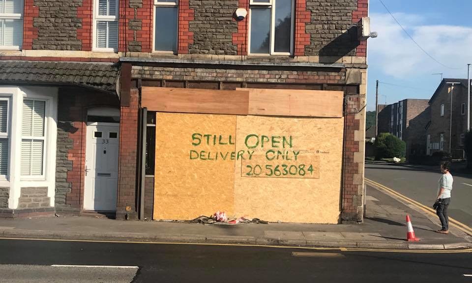 Chinese restaurant still serving despite car crashing through window