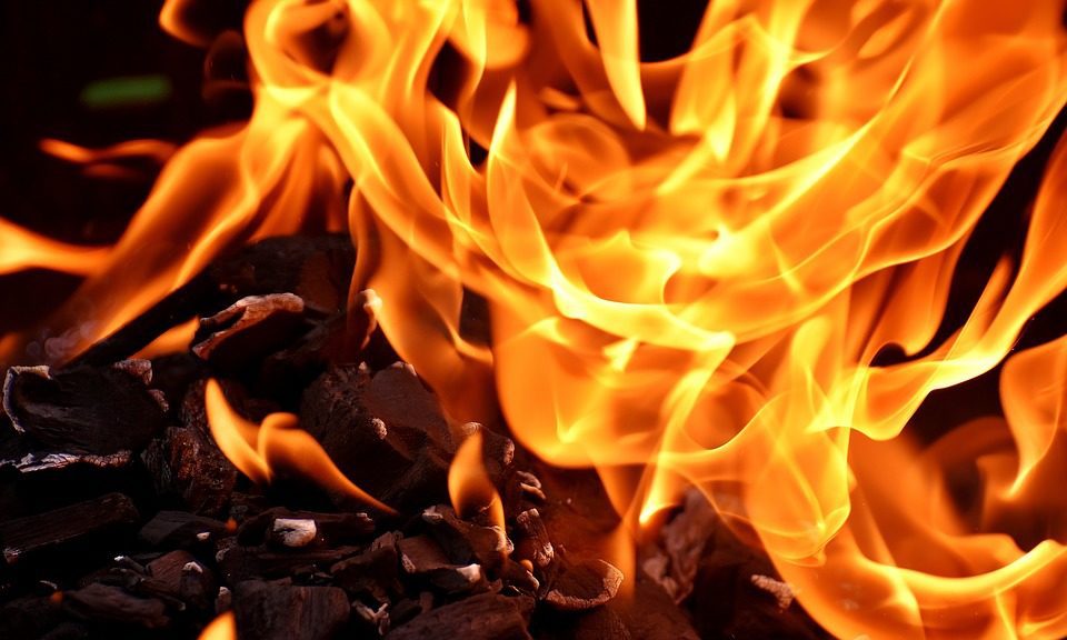 London pub blaze causes football fans to flee