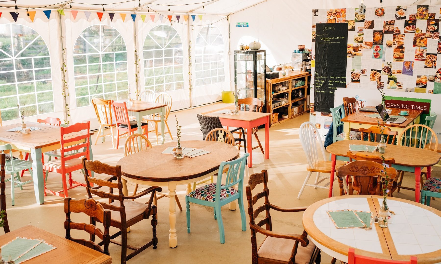 Glamping business opens first cafe