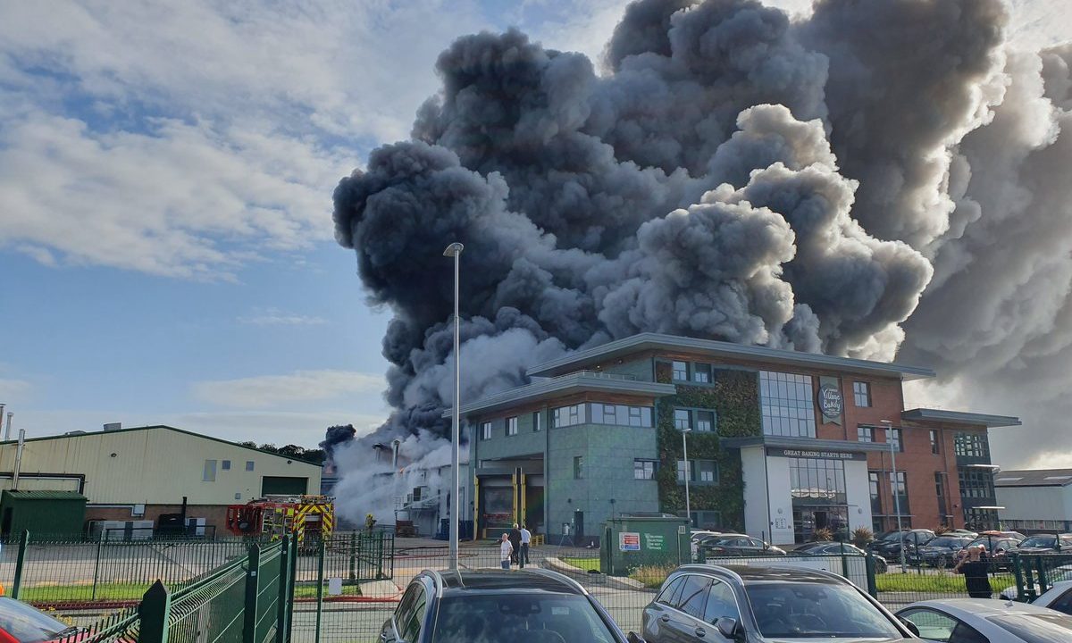 Fire breaks out at Wrexham bakery