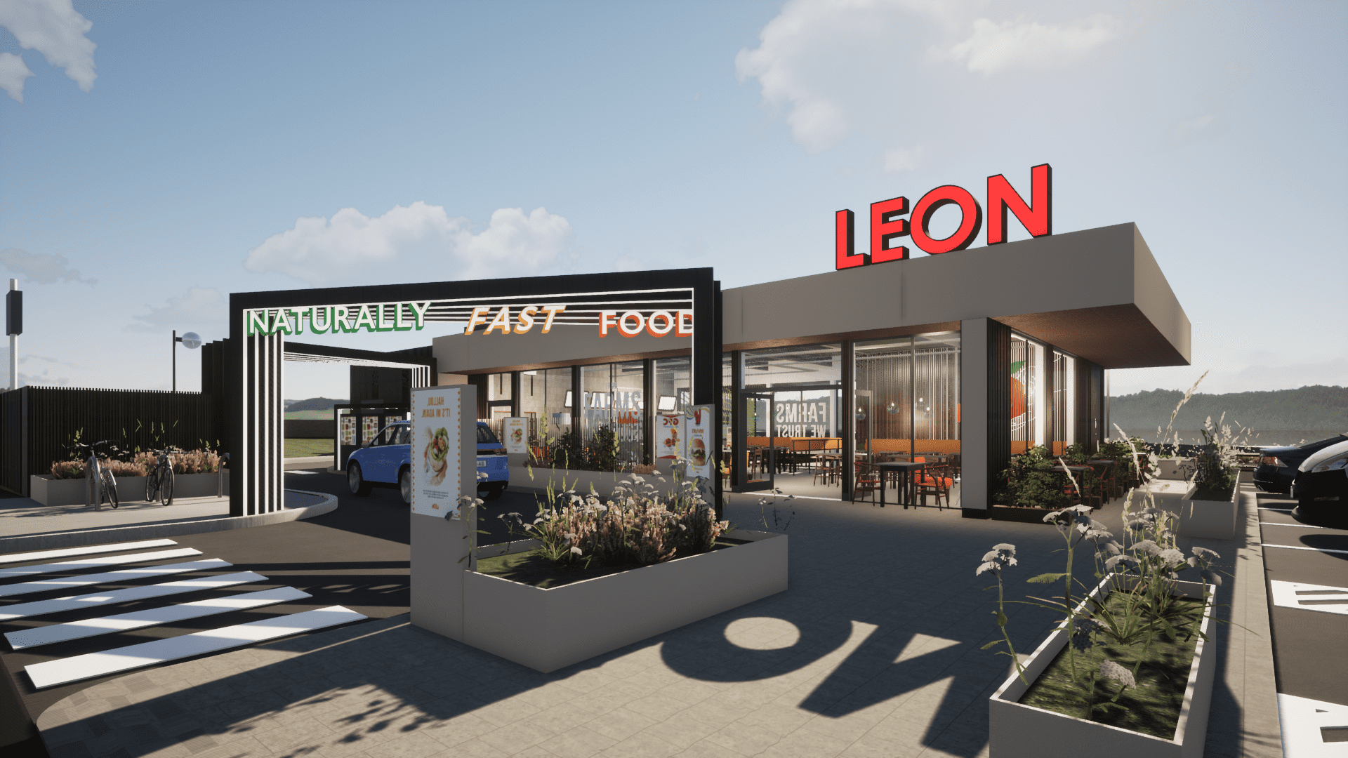 Leon announces opening date for its first drive-thru in West Yorkshire