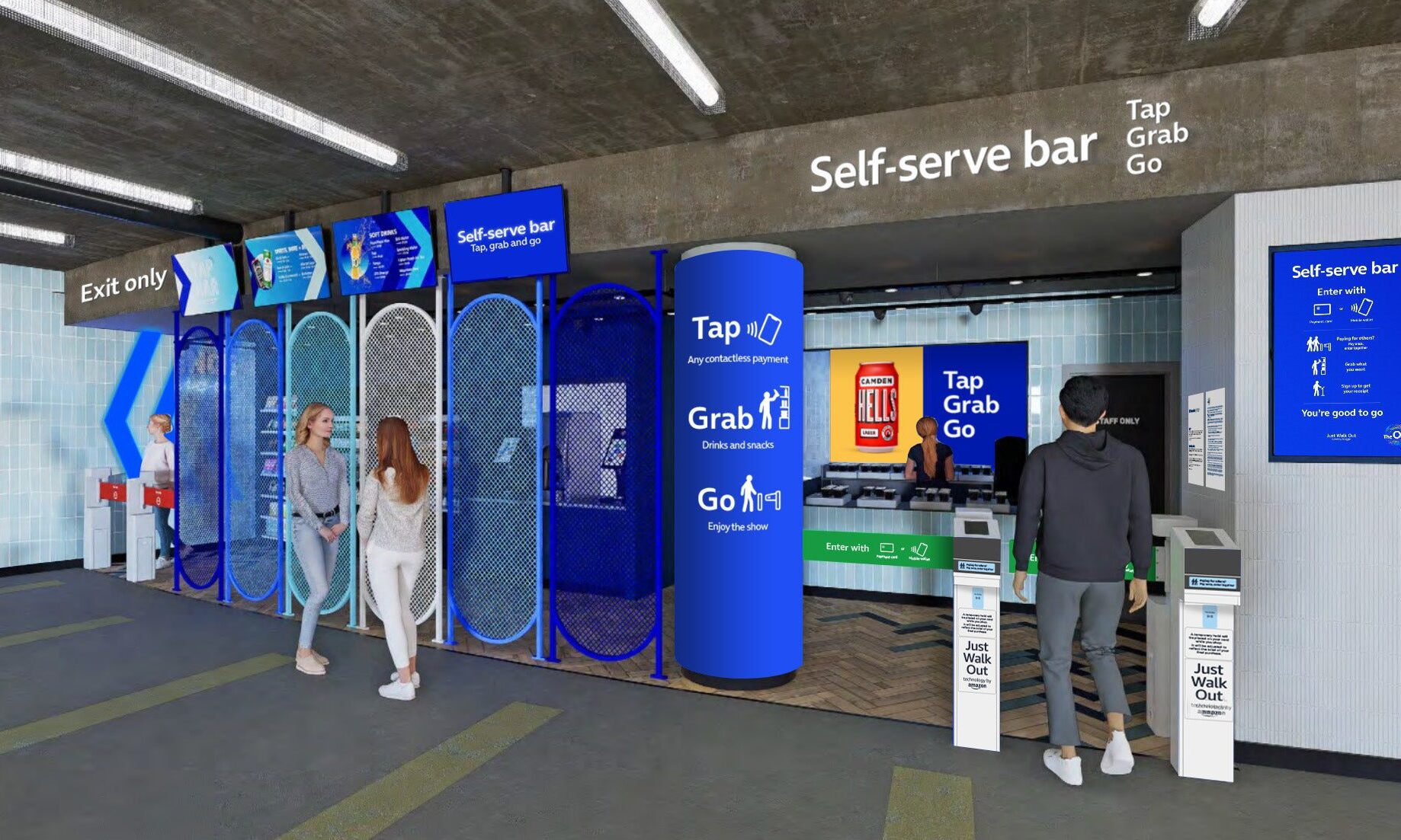 The O2 unveils self-serve bars powered by Just Walk Out technology