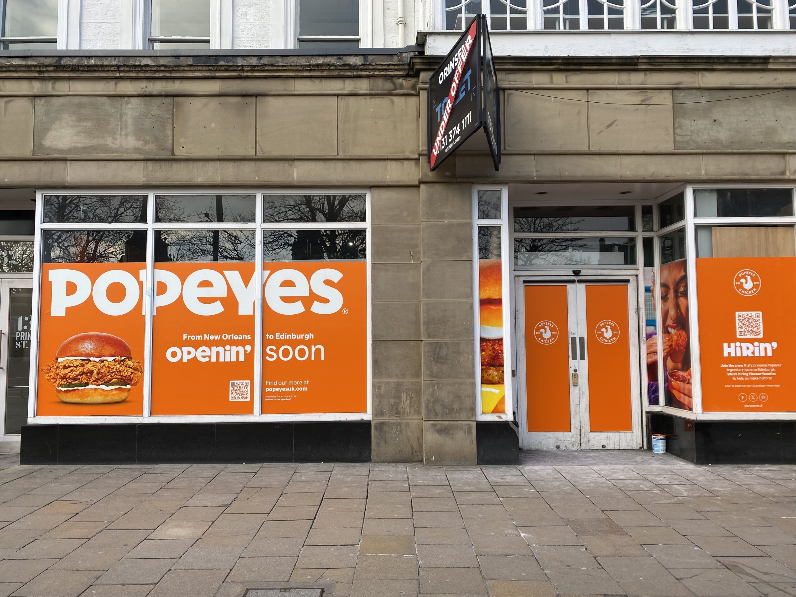 Popeyes to open in Edinburgh